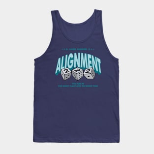 Angel Numbers 222 Alignment word lettering art Tank Top